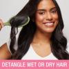 imageConair Detangling Hair Brush 3PK  For wet and dry hair  curly hair brush  hair brushes for women  detangler brush  hair brushes for women  Evergreen Blush Pink Black AssortedEvergreen Blush Pink Black