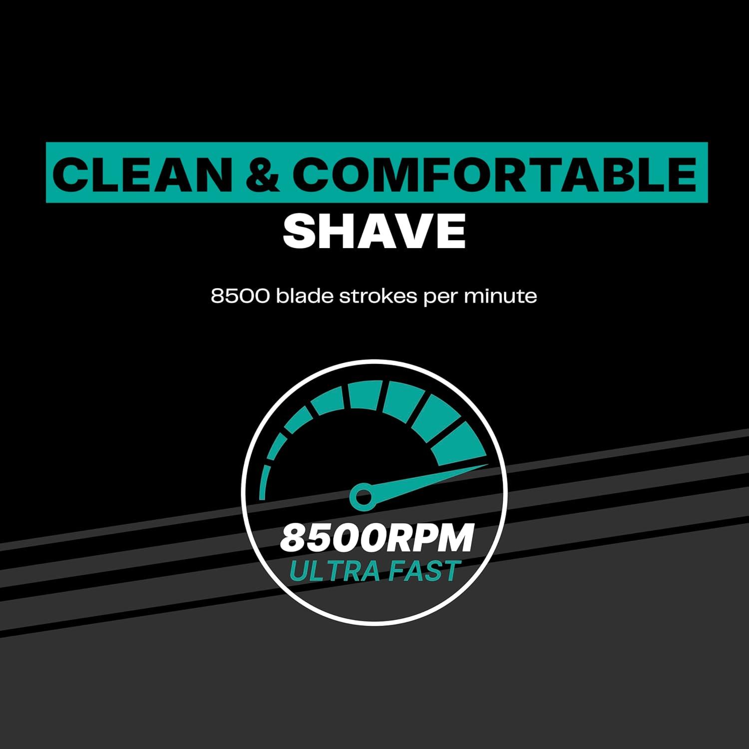 imageConair Men Foil Shaver for Face  Mens Facial Hair Groomer  Hypoallergenic and Cordless  Portable Battery Powered for Travel