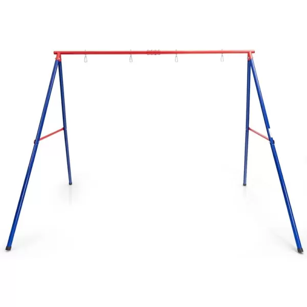 INFANS 2 Seat Swing Stand, 550 lbs Heavy Duty Metal Swing Frame, Extra Large A-Frame Swing Stand for Kids and Adult Indoor Outdoor Activity Backyard Playground