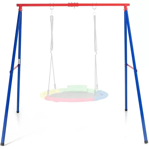 INFANS 2 Seat Swing Stand, 550 lbs Heavy Duty Metal Swing Frame, Extra Large A-Frame Swing Stand for Kids and Adult Indoor Outdoor Activity Backyard Playground