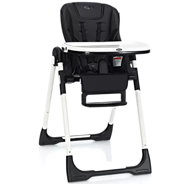 INFANS High Chair for Babies &amp; Toddlers, Foldable Highchair with Multiple Adjustable Backrest, Footrest and Seat Height, Removable Tray, Detachable PU Leather Cushion, Built-in Rear Wheels 