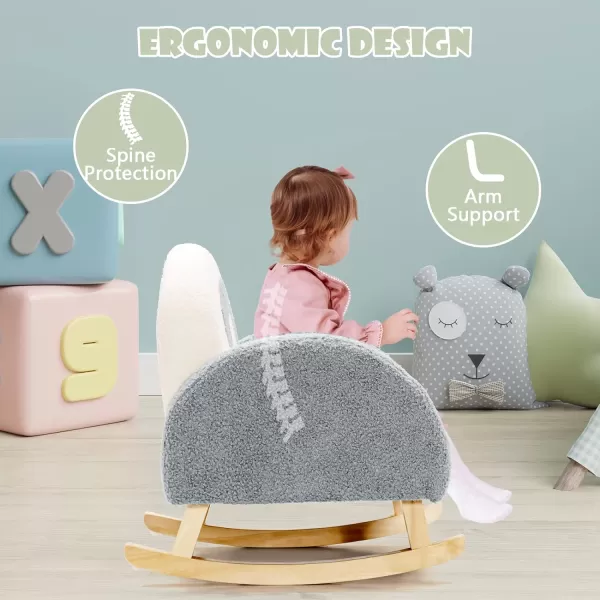 INFANS Kids Sofa, Toddler Armchair with Solid Wooden Frame Anti-Tipping Design Plush Fabric, Upholstered Children Chair for Kindergarten Playroom Preschool, Gift for Boys Girls, Toddler Couch