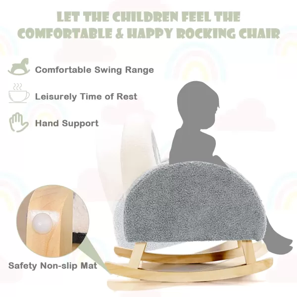 INFANS Kids Sofa, Toddler Armchair with Solid Wooden Frame Anti-Tipping Design Plush Fabric, Upholstered Children Chair for Kindergarten Playroom Preschool, Gift for Boys Girls, Toddler Couch