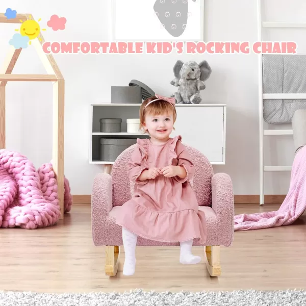 INFANS Kids Sofa, Toddler Armchair with Solid Wooden Frame Anti-Tipping Design Plush Fabric, Upholstered Children Chair for Kindergarten Playroom Preschool, Gift for Boys Girls, Toddler Couch