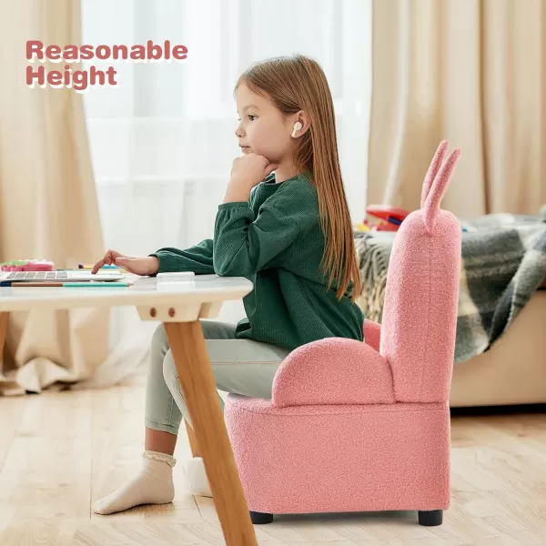 INFANS Kids Sofa, Toddler Armchair with Solid Wooden Frame Anti-Tipping Design Plush Fabric, Upholstered Children Chair for Kindergarten Playroom Preschool, Gift for Boys Girls, Toddler Couch
