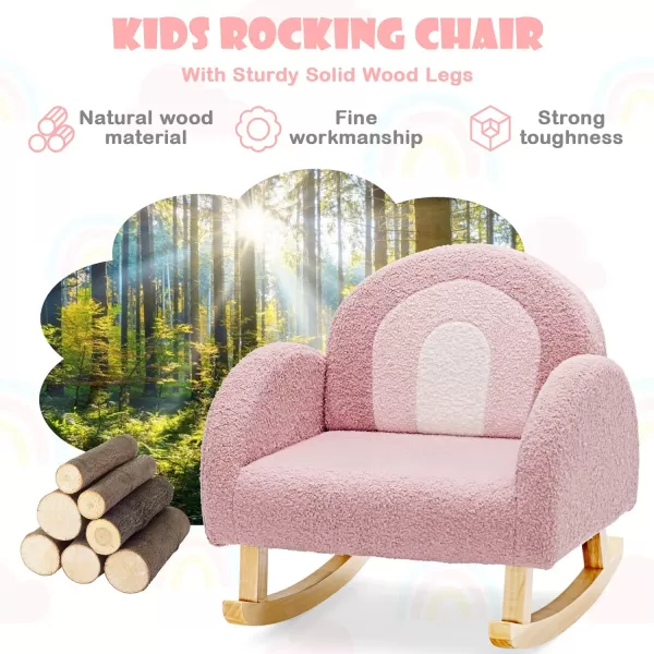 INFANS Kids Sofa, Toddler Armchair with Solid Wooden Frame Anti-Tipping Design Plush Fabric, Upholstered Children Chair for Kindergarten Playroom Preschool, Gift for Boys Girls, Toddler Couch
