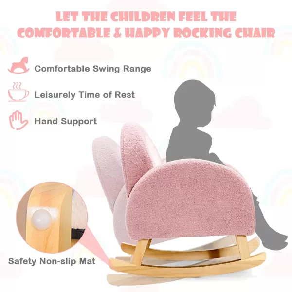 INFANS Kids Sofa, Toddler Armchair with Solid Wooden Frame Anti-Tipping Design Plush Fabric, Upholstered Children Chair for Kindergarten Playroom Preschool, Gift for Boys Girls, Toddler Couch