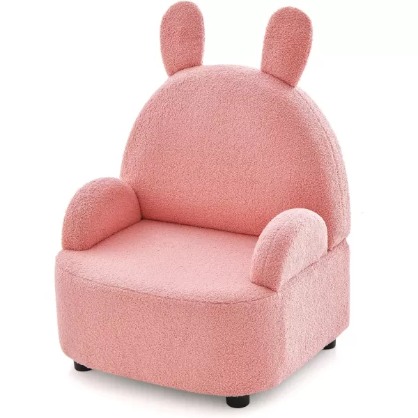 INFANS Kids Sofa, Toddler Armchair with Solid Wooden Frame Anti-Tipping Design Plush Fabric, Upholstered Children Chair for Kindergarten Playroom Preschool, Gift for Boys Girls, Toddler Couch