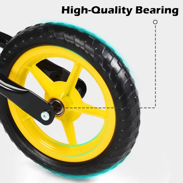 INFANS Balance Bike for 2, 3, 4, 5 Years Old - Beginner Training Bicycle with 10"/12" Airless Eva Tires, Adjustable Handlebar &amp; Seat, Carbon Steel, No Pedal, First Sport Bike