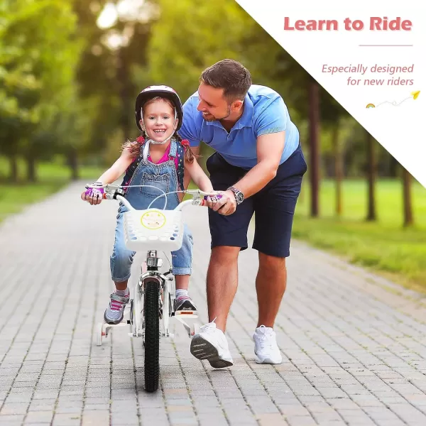 INFANS Kids Bike 14 16 18 Inch with 95% Assembled, Adjustable Seat, Balance or Training Wheels, Coaster Brake, Toddler Children Bicycle for 4 to 8 Years Old Boys Girls