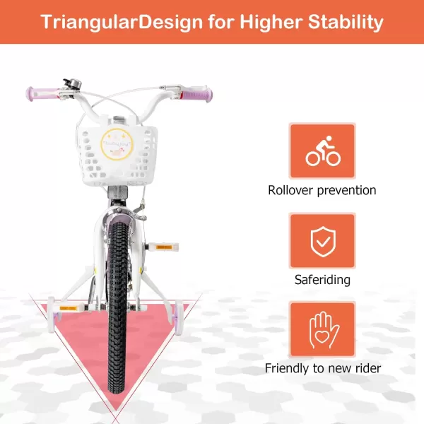 INFANS Kids Bike 14 16 18 Inch with 95% Assembled, Adjustable Seat, Balance or Training Wheels, Coaster Brake, Toddler Children Bicycle for 4 to 8 Years Old Boys Girls