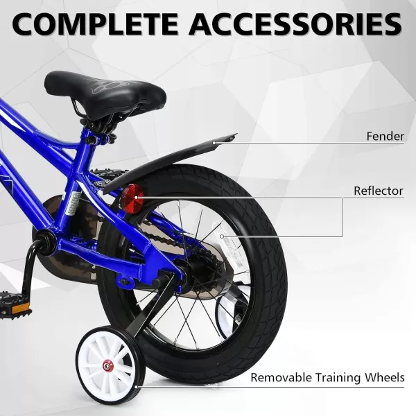 INFANS Kids Bike 14 16 18 Inch with 95% Assembled, Adjustable Seat, Balance or Training Wheels, Coaster Brake, Toddler Children Bicycle for 4 to 8 Years Old Boys Girls