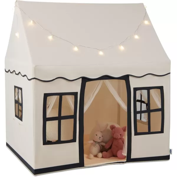INFANS Kids Play Tent with Washable Mat, Anti-Trip Large Playhouse Toys with 2 Doors for Children Boys Girls, Indoor Outdoor Princess Tents Castle for Toddlers