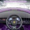 imageINFANS 12V Licensed Lamborghini Sian Kids Ride On Car with Parent Remote Control Spring Suspension MP3 Player Electric Toy Roadster Carbon Fiber Textured for Toddler RedPurple