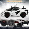 imageINFANS 12V Licensed Lamborghini Sian Kids Ride On Car with Parent Remote Control Spring Suspension MP3 Player Electric Toy Roadster Carbon Fiber Textured for Toddler RedWhite