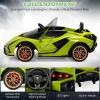 imageINFANS 12V Licensed Lamborghini Sian Kids Ride On Car with Parent Remote Control Spring Suspension MP3 Player Electric Toy Roadster Carbon Fiber Textured for Toddler RedGreen