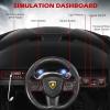 imageINFANS 12V Licensed Lamborghini Sian Kids Ride On Car with Parent Remote Control Spring Suspension MP3 Player Electric Toy Roadster Carbon Fiber Textured for Toddler RedBlack
