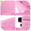 imageINFANS 2 Seat Children Sofa Upholstered Couch with Footstool Sturdy Wood Construction Armrest Couch for Preschool Children Boys Girls Kid Couch Lounge Bed with Ottoman PinkPink