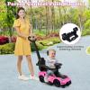 imageINFANS 3 in 1 Push Car for Toddlers Licensed Maserati Baby Stroller Sliding Walking Car with Push Handle Horn Music Underneath Storage FoottoFloor Ride on Toys for Boys Girls WhitePink