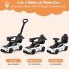 imageINFANS 3 in 1 Push Car for Toddlers Licensed Maserati Baby Stroller Sliding Walking Car with Push Handle Horn Music Underneath Storage FoottoFloor Ride on Toys for Boys Girls WhiteWhite