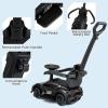 imageINFANS 3 in 1 Push Car for Toddlers Licensed Maserati Baby Stroller Sliding Walking Car with Push Handle Horn Music Underneath Storage FoottoFloor Ride on Toys for Boys Girls WhiteBlack