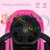 imageINFANS 3 in 1 Push Car for Toddlers Licensed Maserati Baby Stroller Sliding Walking Car with Push Handle Horn Music Underneath Storage FoottoFloor Ride on Toys for Boys Girls WhitePink
