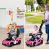 imageINFANS 3 in 1 Ride on Push Car Licensed Lamborghini Baby Stroller Sliding Walking Car with Parent Control Handle Music Headlight Under Seat Storage Kids FoottoFloor Toy for 1860 Months PinkPink