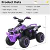 imageINFANS Kids Ride on ATV 12V 4 Wheeler Quad Toy Vehicle with Music Horn High Low Speeds LED Lights Electric Ride On Toy Battery Powered Wheels Car for Kids Over 3 Years Old BlueViolet