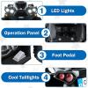 imageINFANS Kids Ride on ATV 12V 4 Wheeler Quad Toy Vehicle with Music Horn High Low Speeds LED Lights Electric Ride On Toy Battery Powered Wheels Car for Kids Over 3 Years Old BlueDark Black
