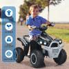 imageINFANS Kids Ride on ATV 12V 4 Wheeler Quad Toy Vehicle with Music Horn High Low Speeds LED Lights Electric Ride On Toy Battery Powered Wheels Car for Kids Over 3 Years Old BlueBlack