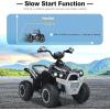 imageINFANS Kids Ride on ATV 12V 4 Wheeler Quad Toy Vehicle with Music Horn High Low Speeds LED Lights Electric Ride On Toy Battery Powered Wheels Car for Kids Over 3 Years Old BlueBlack