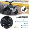 imageINFANS Kids Ride on ATV 12V 4 Wheeler Quad Toy Vehicle with Music Horn High Low Speeds LED Lights Electric Ride On Toy Battery Powered Wheels Car for Kids Over 3 Years Old BlueBlack