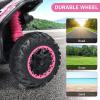 imageINFANS Kids Ride on ATV 12V 4 Wheeler Quad Toy Vehicle with Music Horn High Low Speeds LED Lights Electric Ride On Toy Battery Powered Wheels Car for Kids Over 3 Years Old BluePink