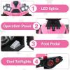 imageINFANS Kids Ride on ATV 12V 4 Wheeler Quad Toy Vehicle with Music Horn High Low Speeds LED Lights Electric Ride On Toy Battery Powered Wheels Car for Kids Over 3 Years Old BluePink