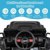 imageINFANS Kids Ride on Car Truck with 24G Remote Control 12V Battery Powered Electric Cars for Kids w3 Speeds Battery Display LED Lights Safety Belt Music ampamp Horn BluetoothFMUSB RedJet Black