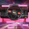 imageINFANS Kids Ride on Car Truck with 24G Remote Control 12V Battery Powered Electric Cars for Kids w3 Speeds Battery Display LED Lights Safety Belt Music ampamp Horn BluetoothFMUSB RedPink