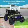 imageINFANS Kids Ride on Car Truck with 24G Remote Control 12V Battery Powered Electric Cars for Kids w3 Speeds Battery Display LED Lights Safety Belt Music ampamp Horn BluetoothFMUSB RedDark Black