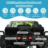 imageINFANS Kids Ride on Car Truck with 24G Remote Control 12V Battery Powered Electric Cars for Kids w3 Speeds Battery Display LED Lights Safety Belt Music ampamp Horn BluetoothFMUSB RedDark Black