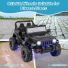 imageINFANS Kids Ride on Car Truck with 24G Remote Control 12V Battery Powered Electric Cars for Kids w3 Speeds Battery Display LED Lights Safety Belt Music ampamp Horn BluetoothFMUSB RedJet Black