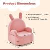 imageINFANS Kids Sofa Toddler Armchair Chair with Solid Sturdy Wood Construction Plush Fabric Upholstered Children Armrest Couch for Nursery Kindergarten Playroom Preschool Gift for Boys Girls