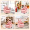 imageINFANS Kids Sofa Toddler Armchair Chair with Solid Sturdy Wood Construction Plush Fabric Upholstered Children Armrest Couch for Nursery Kindergarten Playroom Preschool Gift for Boys Girls