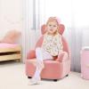 imageINFANS Kids Sofa Toddler Armchair Chair with Solid Sturdy Wood Construction Plush Fabric Upholstered Children Armrest Couch for Nursery Kindergarten Playroom Preschool Gift for Boys Girls