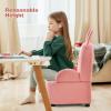 imageINFANS Kids Sofa Toddler Armchair Chair with Solid Sturdy Wood Construction Plush Fabric Upholstered Children Armrest Couch for Nursery Kindergarten Playroom Preschool Gift for Boys Girls
