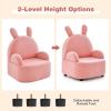 imageINFANS Kids Sofa Toddler Armchair Chair with Solid Sturdy Wood Construction Plush Fabric Upholstered Children Armrest Couch for Nursery Kindergarten Playroom Preschool Gift for Boys Girls