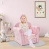 imageINFANS Kids Sofa Toddler Armchair Chair with Sturdy Wood Construction Cartoon Pattern Upholstered Children Armrest Couch for Nursery Kindergarten Playroom Preschool Gift for Boys GirlsUnicorn