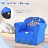imageINFANS Kids Sofa Toddler Armchair Chair with Sturdy Wood Construction Cartoon Pattern Upholstered Children Armrest Couch for Nursery Kindergarten Playroom Preschool Gift for Boys GirlsRocket