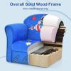 imageINFANS Kids Sofa Toddler Armchair Chair with Sturdy Wood Construction Cartoon Pattern Upholstered Children Armrest Couch for Nursery Kindergarten Playroom Preschool Gift for Boys GirlsRocket