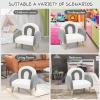 imageINFANS Kids Sofa Toddler Rocking Chair with Solid Wooden Frame AntiTipping Design Plush Fabric Children Armchair for Nursery Kindergarten Playroom Preschool Gift for Boys Girls PinkGrey