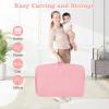 imageINFANS 3 in 1 Baby Bassinet Bedside Sleeper with Comfy Mattress Wheels 6 Height Adjustable Storage Basket Travel Bag Portable All Mesh Crib for Newborn Infant PinkPink