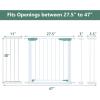 imageINFANS Baby Gate 275quot47quot Extra Wide Safety Banister Fence for Doorway Stairs House Pressure Mounted Walk Through Gate for Child Kids Pets Auto Close Easy Install No Drilling